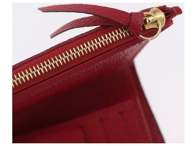 LOUIS VUITTON Empreinte Portefeuille Victorine Wallet Red M62554 LV Auth 205417M Rosso Monogramma - vista 9