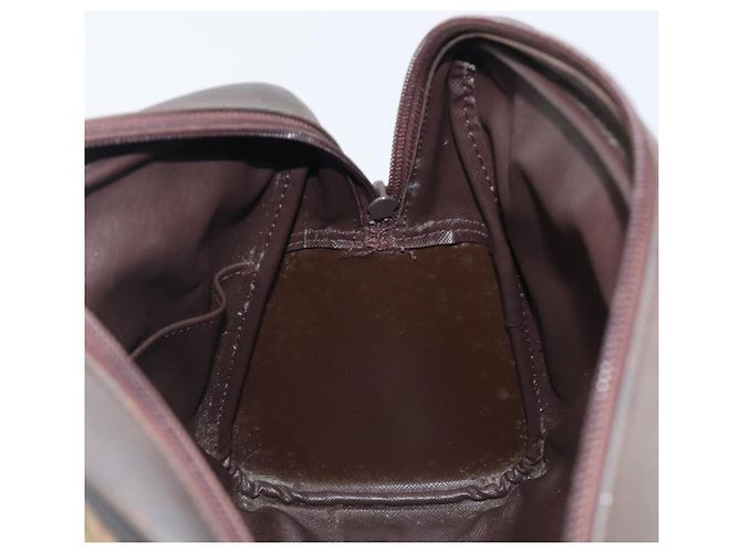 Burberrys Nova Check Boston Bag Canvas Beige Gold Auth 206740 Golden - Ansicht 19