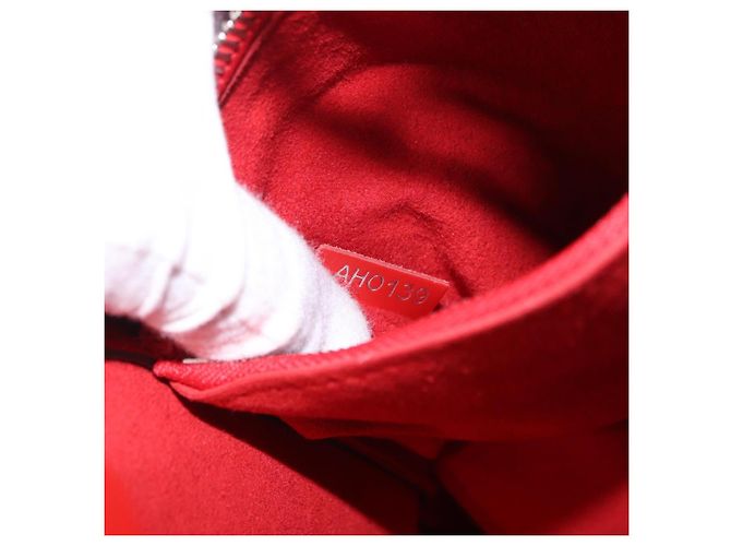 Néonoé Sac à main LOUIS VUITTON Epi Neonoe Indigo Red M54367 LV Auth ka6537 Rouge Bleu - vue 12