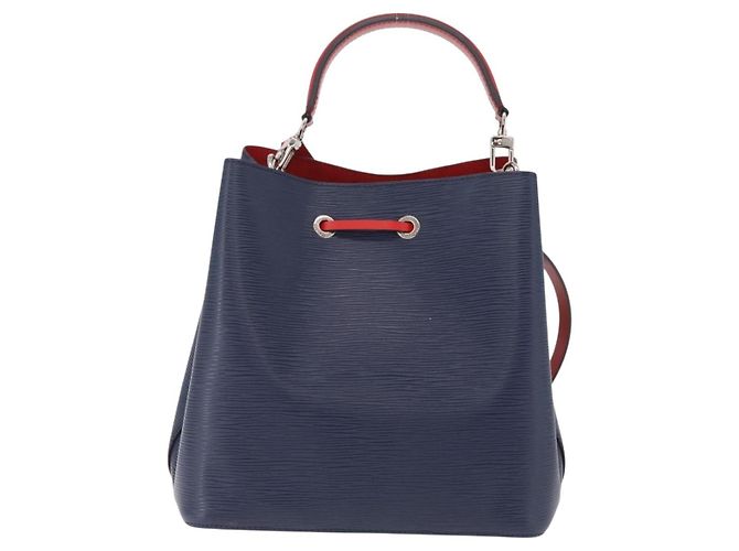 Néonoé Sac à main LOUIS VUITTON Epi Neonoe Indigo Red M54367 LV Auth ka6537 Rouge Bleu - vue 2