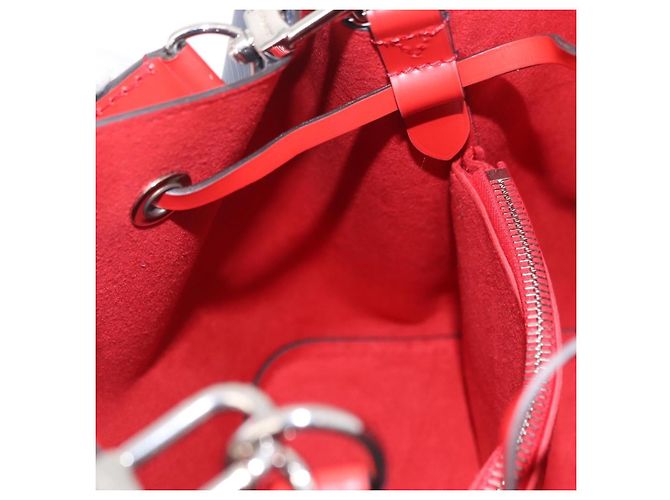 Néonoé Sac à main LOUIS VUITTON Epi Neonoe Indigo Red M54367 LV Auth ka6537 Rouge Bleu - vue 24