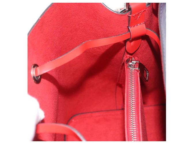Néonoé Sac à main LOUIS VUITTON Epi Neonoe Indigo Red M54367 LV Auth ka6537 Rouge Bleu - vue 27