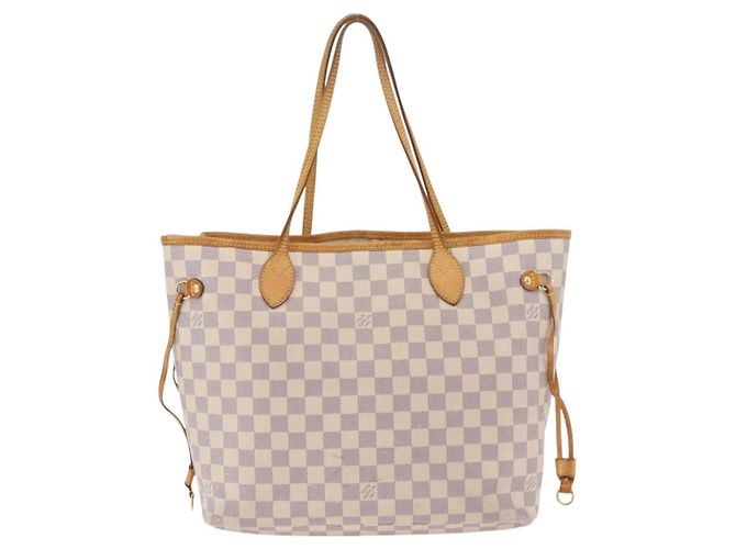 LOUIS VUITTON Damier Azur Neverfull MM Tote Bag N41605 LV Auth 207695 - Ansicht 2