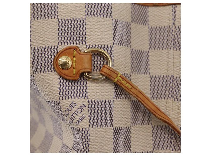 LOUIS VUITTON Damier Azur Neverfull MM Tote Bag N41605 LV Auth 207695 - Ansicht 23
