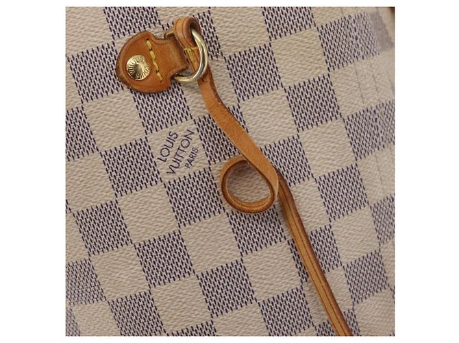 LOUIS VUITTON Damier Azur Neverfull MM Tote Bag N41605 LV Auth 207695 - Ansicht 25