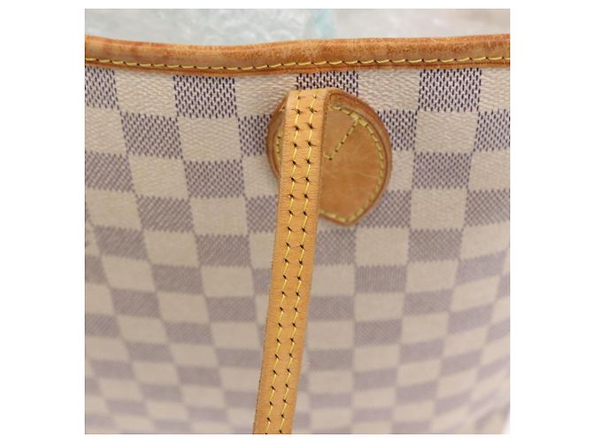LOUIS VUITTON Damier Azur Neverfull MM Tote Bag N41605 LV Auth 207695 - Ansicht 28