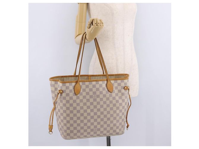 LOUIS VUITTON Damier Azur Neverfull MM Tote Bag N41605 LV Auth 207695 - Ansicht 43
