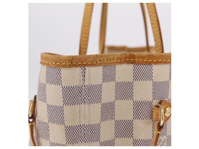 LOUIS VUITTON Damier Azur Neverfull MM Tote Bag N41605 LV Auth 207695 - Ansicht 7