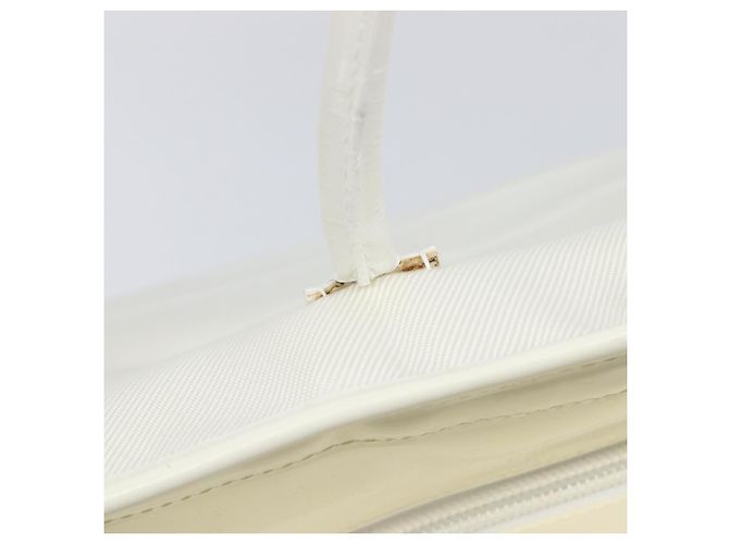 Sac Tote GUCCI Nylon Blanc Argent 002 2123 0455 Auth bs37372 Argenté - vue 10