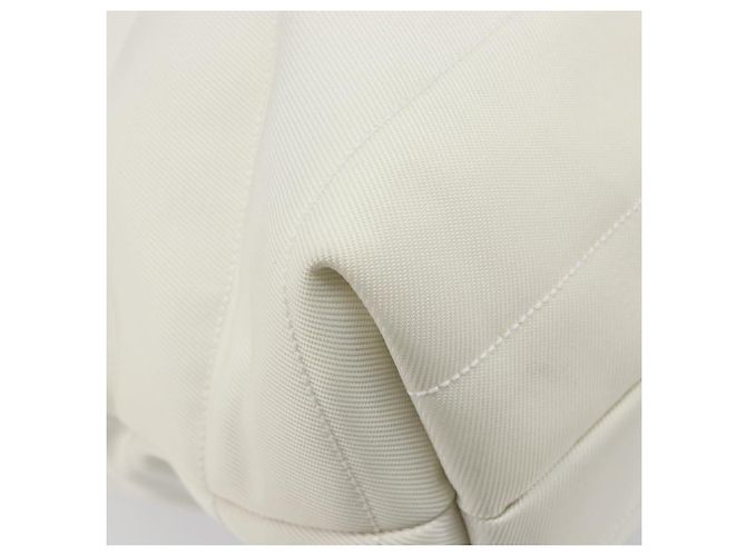 Sac Tote GUCCI Nylon Blanc Argent 002 2123 0455 Auth bs37372 Argenté - vue 15