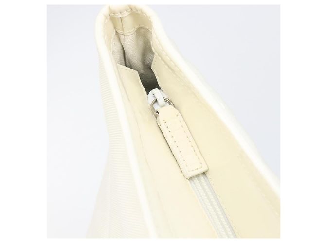 Sac Tote GUCCI Nylon Blanc Argent 002 2123 0455 Auth bs37372 Argenté - vue 19