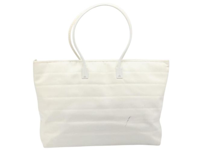 Sac Tote GUCCI Nylon Blanc Argent 002 2123 0455 Auth bs37372 Argenté - vue 2