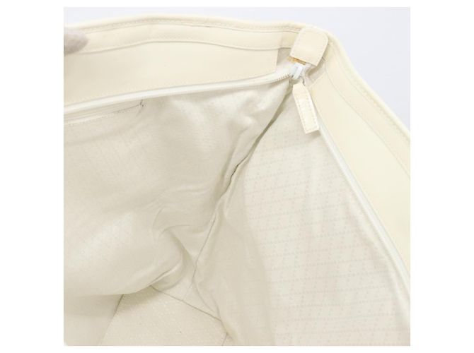 Sac Tote GUCCI Nylon Blanc Argent 002 2123 0455 Auth bs37372 Argenté - vue 21