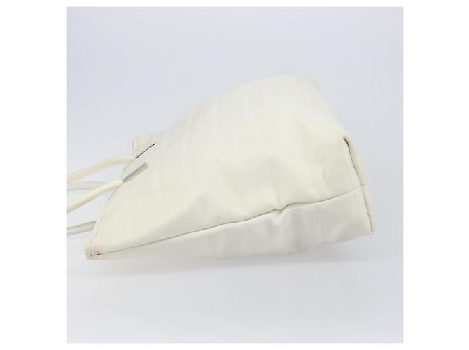 Sac Tote GUCCI Nylon Blanc Argent 002 2123 0455 Auth bs37372 Argenté - vue 5