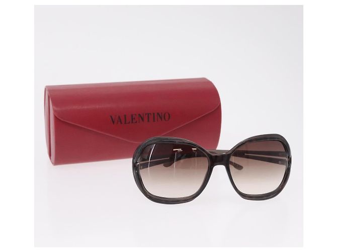 Valentino Sonnenbrille Plastic Black Silver Auth BA16183 Schwarz Silber - Ansicht 12