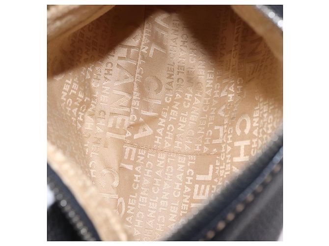 Borsa a Tracolla CHANEL Pelle Nera Argento CC Auth BA16070V Nero - vista 10
