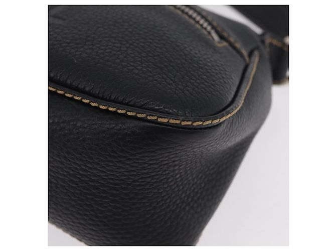 Borsa a Tracolla CHANEL Pelle Nera Argento CC Auth BA16070V Nero - vista 15
