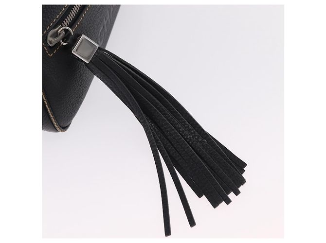 Borsa a Tracolla CHANEL Pelle Nera Argento CC Auth BA16070V Nero - vista 18