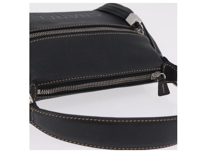 Borsa a Tracolla CHANEL Pelle Nera Argento CC Auth BA16070V Nero - vista 6