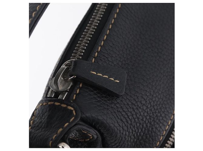 Borsa a Tracolla CHANEL Pelle Nera Argento CC Auth BA16070V Nero - vista 9