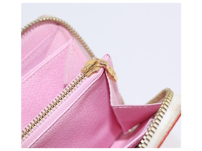 LOUIS VUITTON Monogram Multicolor Zippy Long Wallet White M60241 LV Auth 206935 Weiß - Ansicht 10