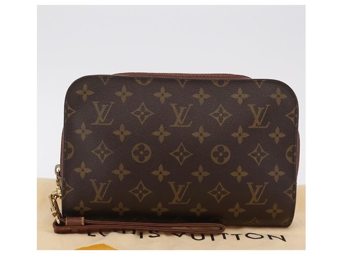 LOUIS VUITTON Monogram Orsay Clutch Bag M51790 LV Auth 167710A Monogramme - vue 12