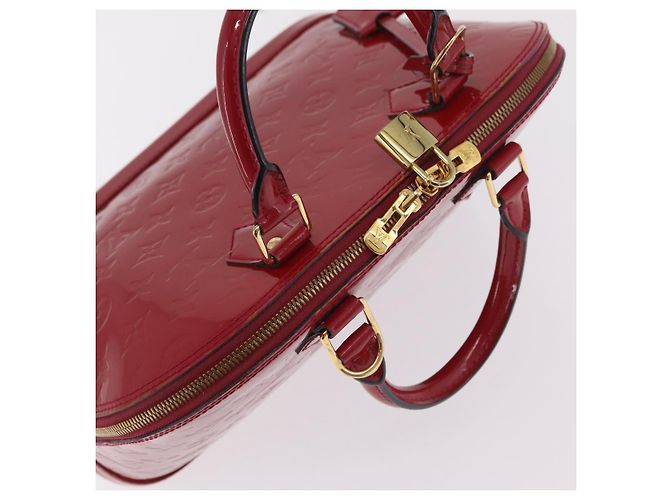Borsa LOUIS VUITTON Monogram Vernis Alma PM Rose Andian M91770 LV Auth 205266V - vista 14
