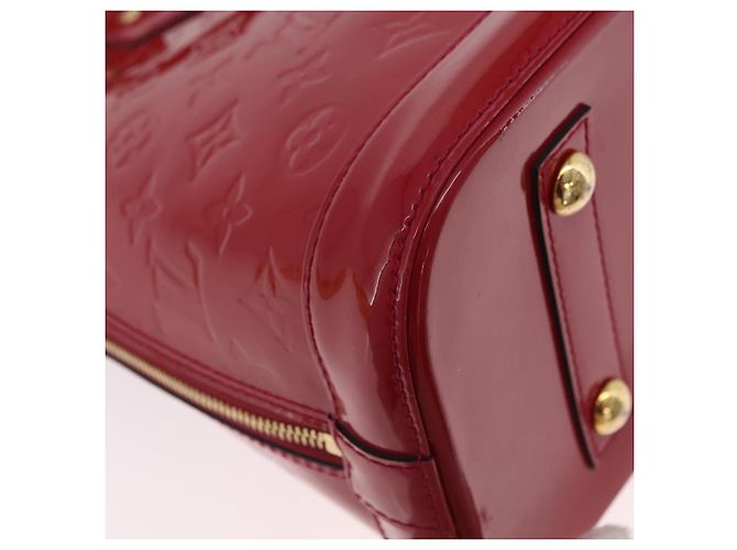 Borsa LOUIS VUITTON Monogram Vernis Alma PM Rose Andian M91770 LV Auth 205266V - vista 16