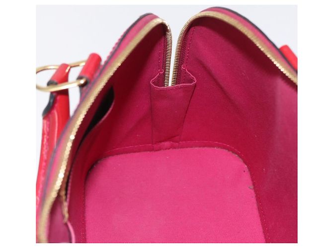 Borsa LOUIS VUITTON Monogram Vernis Alma PM Rose Andian M91770 LV Auth 205266V - vista 23