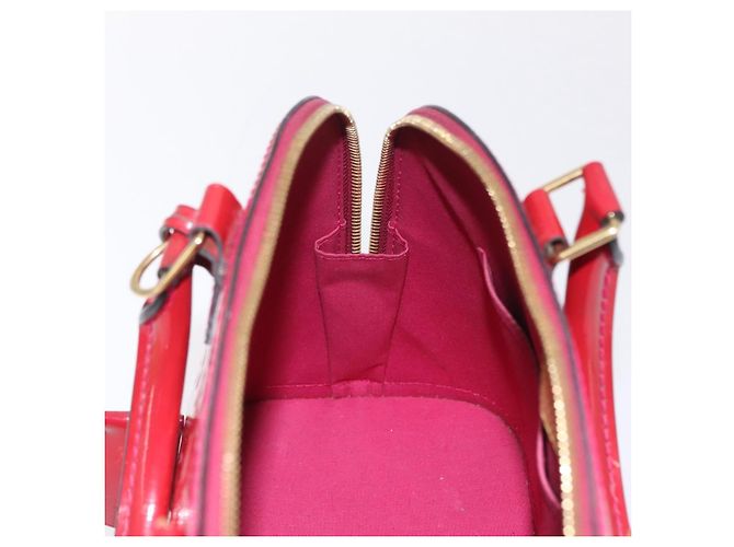 Borsa LOUIS VUITTON Monogram Vernis Alma PM Rose Andian M91770 LV Auth 205266V - vista 24