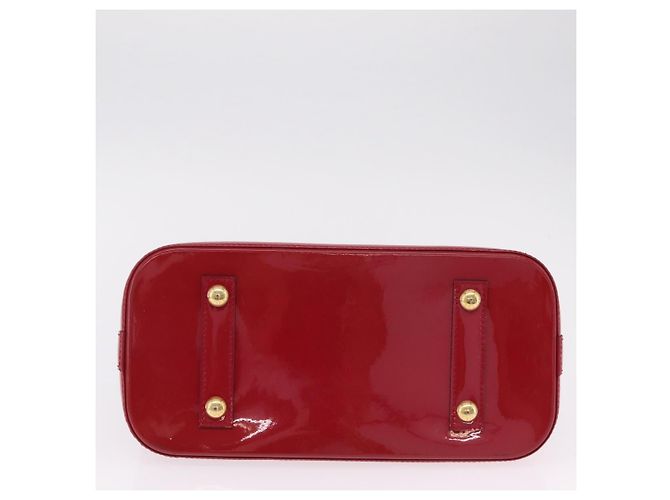 Borsa LOUIS VUITTON Monogram Vernis Alma PM Rose Andian M91770 LV Auth 205266V - vista 5