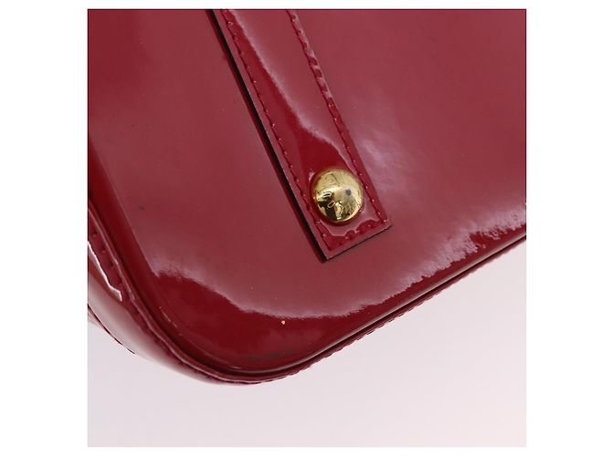 Borsa LOUIS VUITTON Monogram Vernis Alma PM Rose Andian M91770 LV Auth 205266V - vista 6