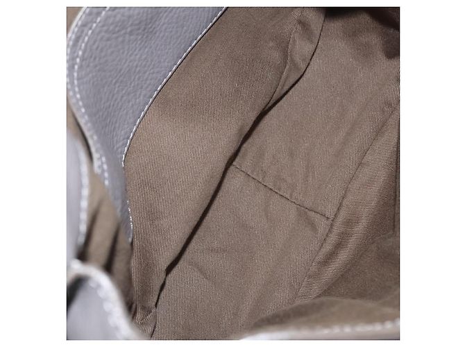 Chloé Borsa a tracolla Chloe Mercy in pelle grigia e oro autentica am12742V Marrone D'oro - vista 11