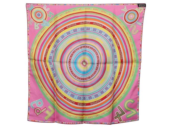Hermès HERMES Carre 45 Seidentuch Pink Multicolor Auth ki6862M Mehrfarben - Ansicht 6