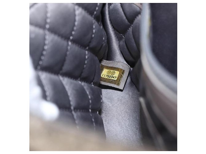 CHANEL Chain Le Marais Schultertasche Leder Gold Silber CC Auth 207655SAV Golden - Ansicht 11