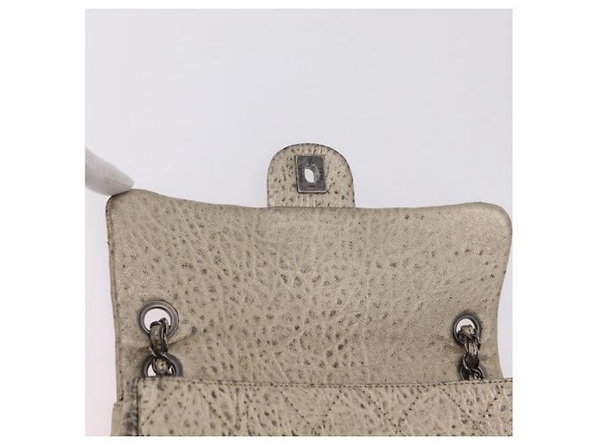 CHANEL Chain Le Marais Schultertasche Leder Gold Silber CC Auth 207655SAV Golden - Ansicht 19
