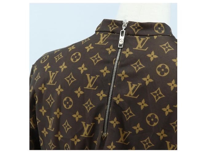 LOUIS VUITTON T-shirt a maniche corte Monogram Nylon L LV Auth 204955M Monogramma - vista 10