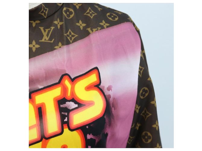 LOUIS VUITTON T-shirt a maniche corte Monogram Nylon L LV Auth 204955M Monogramma - vista 7