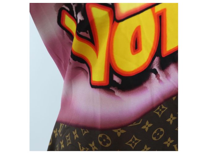 LOUIS VUITTON T-shirt a maniche corte Monogram Nylon L LV Auth 204955M Monogramma - vista 8