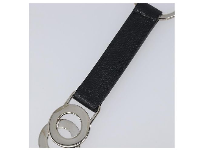 Bulgari BVLGARI Strap Leather Black Silver Auth 204283A Nero Argento - vista 9