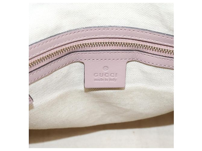 Borsa Boston GUCCI GG Canvas Sherry Line 2vie Beige Tono Oro 247205 Auth LN056A - vista 21