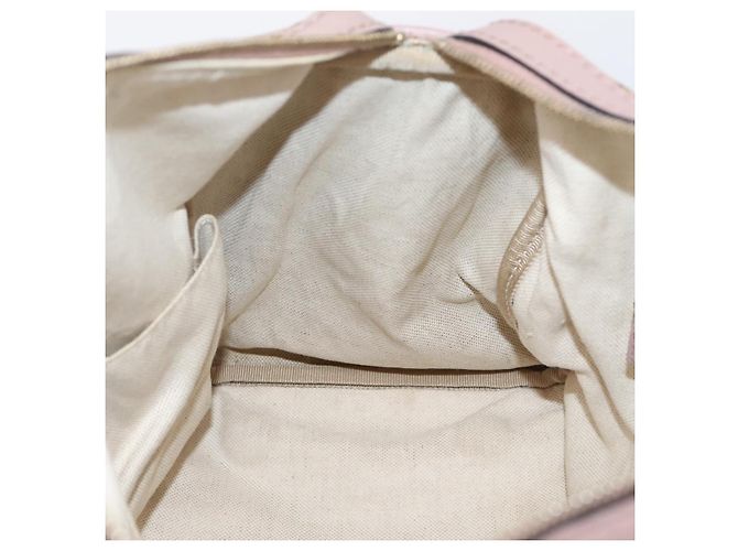 Borsa Boston GUCCI GG Canvas Sherry Line 2vie Beige Tono Oro 247205 Auth LN056A - vista 23