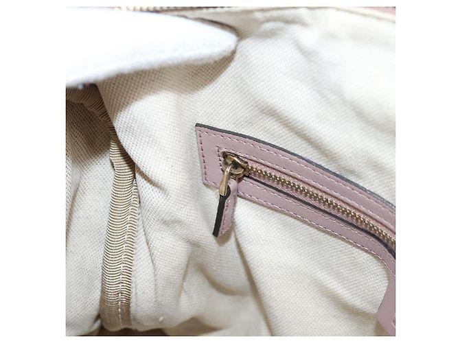 Borsa Boston GUCCI GG Canvas Sherry Line 2vie Beige Tono Oro 247205 Auth LN056A - vista 24