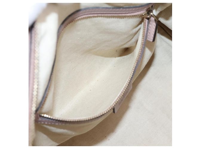 Borsa Boston GUCCI GG Canvas Sherry Line 2vie Beige Tono Oro 247205 Auth LN056A - vista 25