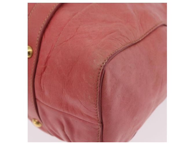 Miu Miu Handtasche Leder 2way Rosa Gold Auth 167649M Pink Golden - Ansicht 18