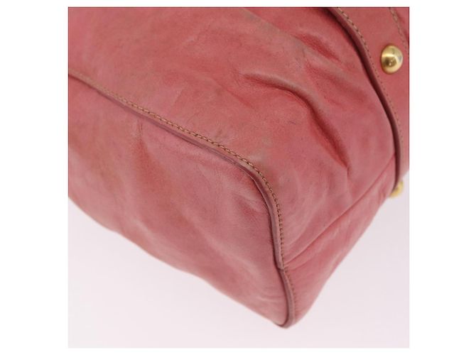 Miu Miu Handtasche Leder 2way Rosa Gold Auth 167649M Pink Golden - Ansicht 19