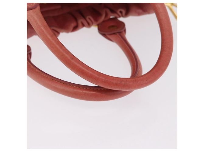 Miu Miu Handtasche Leder 2way Rosa Gold Auth 167649M Pink Golden - Ansicht 8