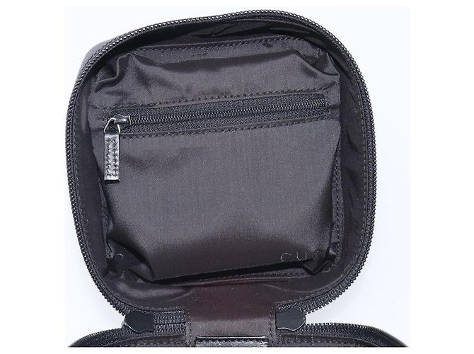 Necessaire per Cosmetici GUCCI Vanity Canvas Black Silver 039 1052 Auth LN001A - vista 10