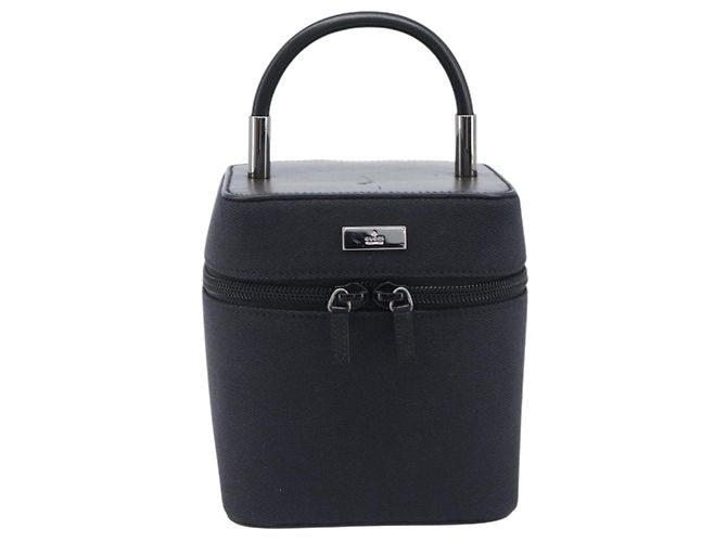 Necessaire per Cosmetici GUCCI Vanity Canvas Black Silver 039 1052 Auth LN001A - vista 13