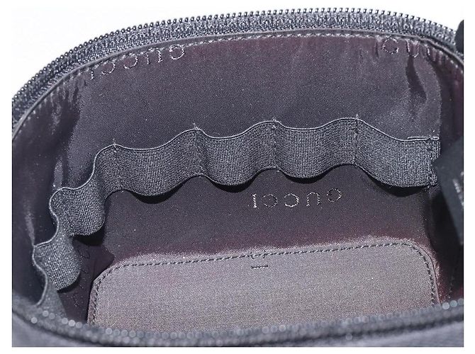 Necessaire per Cosmetici GUCCI Vanity Canvas Black Silver 039 1052 Auth LN001A - vista 24